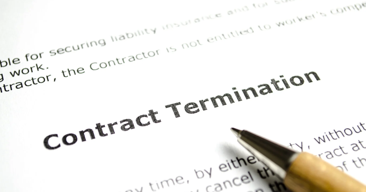 Contract Terminations & Reapplication